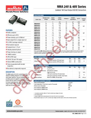 NMA4815DC datasheet  